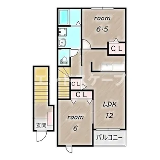 アウローラB【2階】の間取り