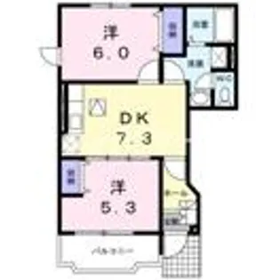 ラフィネTⅠ【1階】の間取り