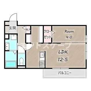 Y'sアビタシオン 江木【1階】の間取り