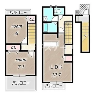 プロスベールB【2階】の間取り