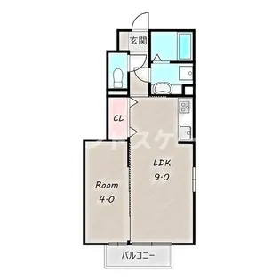 ヴィアーレ【1階】の間取り