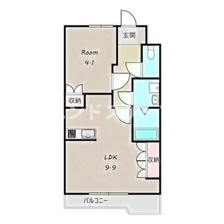 クレア【1階】の間取り