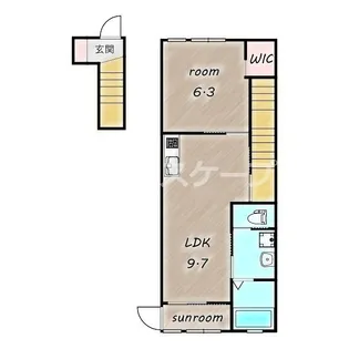 ノースグレイス【2階】の間取り
