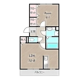リヴェールマリーズD【1階】の間取り