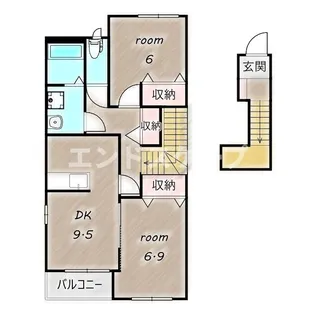 フェリス【2階】の間取り