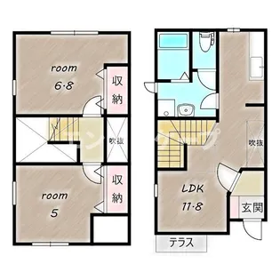 グラース【101号室】の間取り