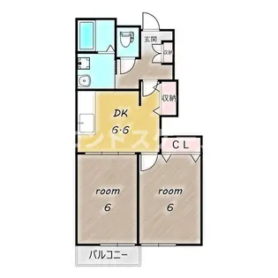 メゾン・アンソレイエ Ⅲ【1階】の間取り