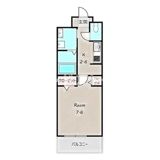 サーファ 前橋【1階】の間取り