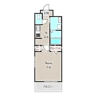 サーファ 前橋【1階】の間取り