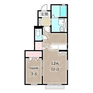 グランシャス・雅【1階】の間取り