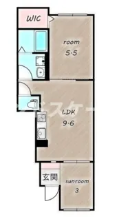 Sun Frouge Ⅲ【1階】の間取り