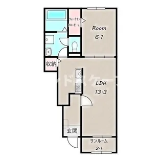 Sun Frouge Ⅳ【1階】の間取り