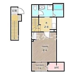 メゾンド エクセル【2階】の間取り