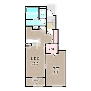 グランシャリオ吉井 四番館【1階】の間取り