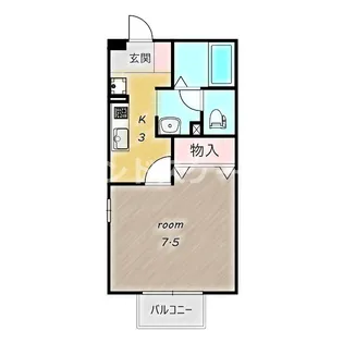 メゾン・フレッサ【1階】の間取り