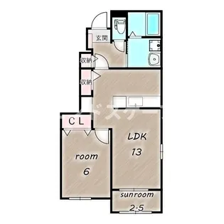 カレント YK【1階】の間取り