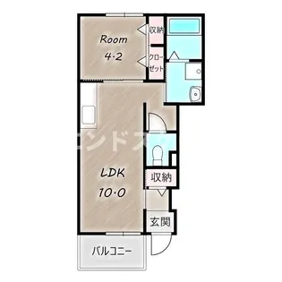 ラ・カーサ【1階】の間取り