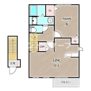 ジベルニーⅢ【2階】の間取り