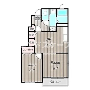 リベラ カブラ【1階】の間取り