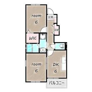 ジェルメ・コリーヌ【1階】の間取り