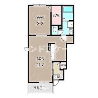 ブルーイン 幸塚 B【1階】の間取り