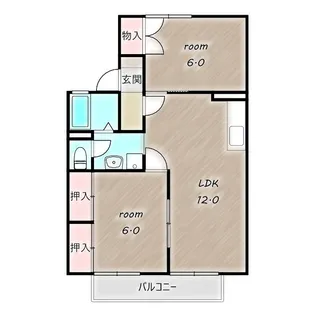 ヴィラ・ウィロー Ⅱ【2階】の間取り