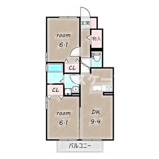 サンモール A【1階】の間取り