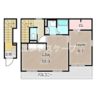 グランツ【2階】の間取り