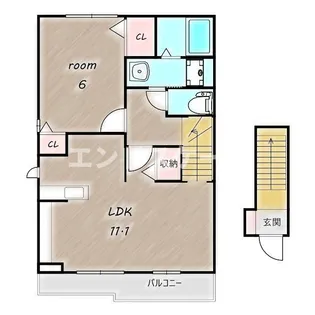 グランメゾン 東高崎Ⅰ【2階】の間取り