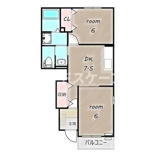 ハーモニー・ベルⅠ【1階】の間取り