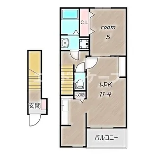 アリエッタⅠ【2階】の間取り