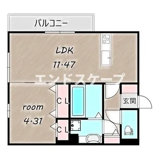 セッティエーム高崎 A【3階】の間取り