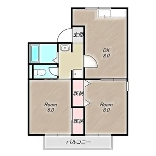 トゥインクルSATO【2階】の間取り