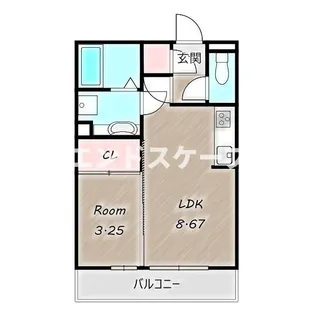クロッシア三河町【3階】の間取り