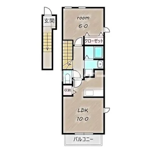 シャルマン・ヴィラA【2階】の間取り
