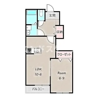 レフィナード【1階】の間取り