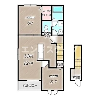 グレイスパークⅠ【2階】の間取り