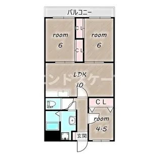 ラフィネ【205号室】の間取り