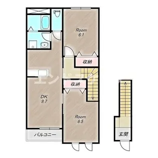 グリシーヌ【2階】の間取り