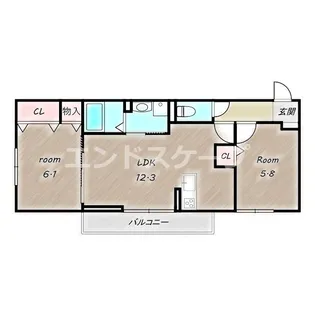 D-ROOM江木【3階】の間取り