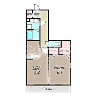 リビオンH&M Ⅱ【1階】の間取り