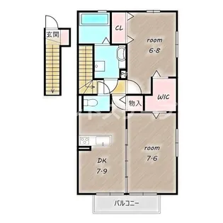 α台門【2階】の間取り