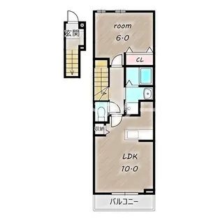 サンセールメゾン【2階】の間取り