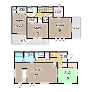 群馬県高崎市高関町【一戸建】の間取り