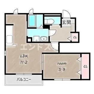 サニーテルネ【1階】の間取り