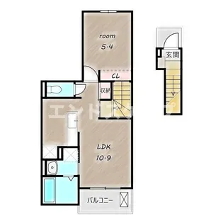 アルコバレーノⅠ【2階】の間取り