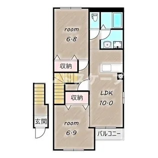 ティエード【2階】の間取り