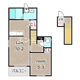 ベル ルミエール Ⅰ【2階】の間取り