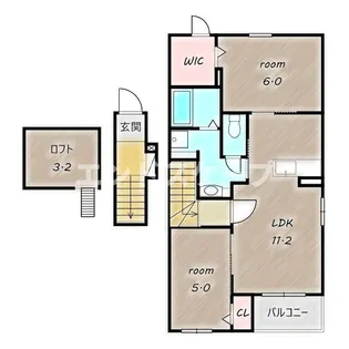 カーサ リリー【2階】の間取り