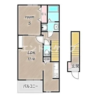 ルミナスローズⅡ【2階】の間取り